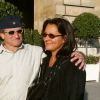 Robin Williams et sa femme Marsha Garces à Paris en 2002.