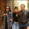 Robin Williams, sa femme Marsha Garces et leur fille Zelda à Rome en 2005.