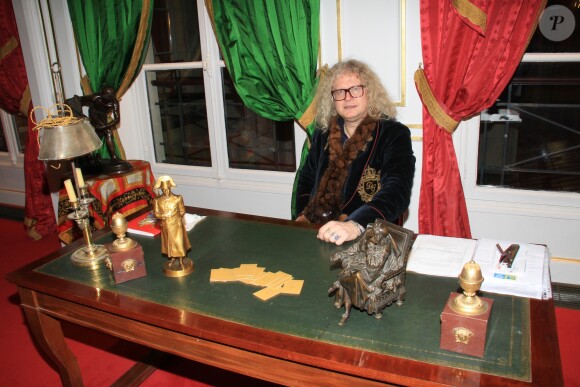 Exclusif - Pierre-Jean Chalençon - Dîner privé chez lui au palais Vivienne à Paris, France, le 28 janvier 2019. © Philippe Baldini/Bestimage