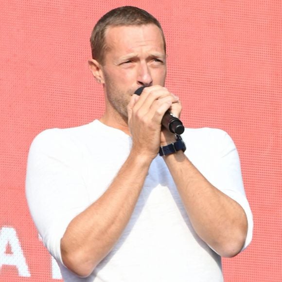 Chris Martin à la soirée 2018 Global Citizens Music Festival à Central Park à New York, le 29 septembre 2018