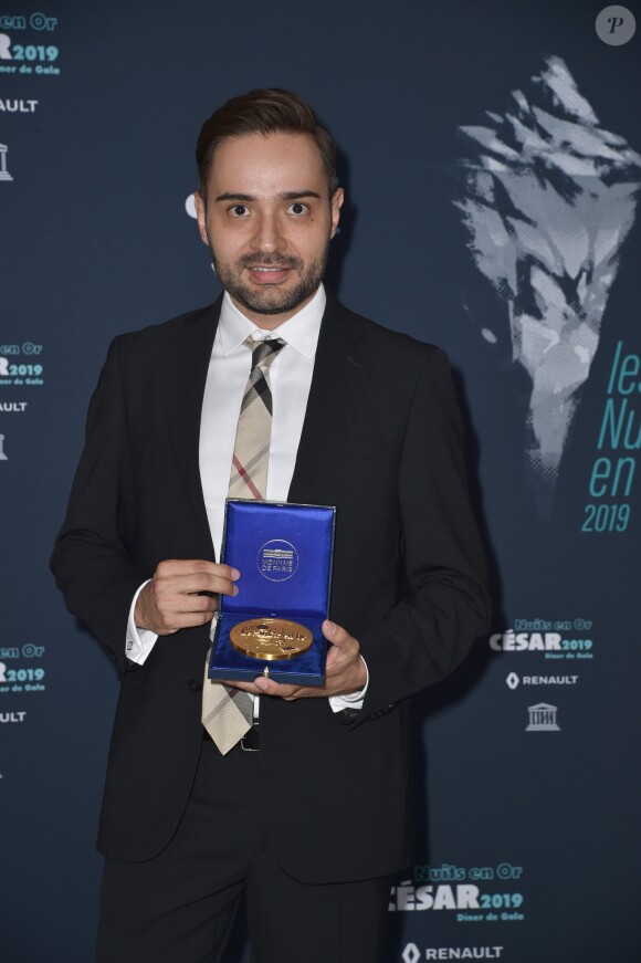 Alejandro Zuno (Ariel 2018 du Meilleur Court Métrage de Fiction pour "Oasis") - Photocall du 9e dîner de gala des Nuits En Or 2019 à l'Unesco à Paris, le 17 juin 2019. © Giancarlo Gorassini/Bestimage
