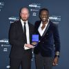 Bradley Slabe (AACTA 2018 du Meilleur Court Métrage d'Animation pour "Lost & Found") et Ahmed Sylla - Photocall du 9ème dîner de gala des Nuits En Or 2019 à l'Unesco à Paris, le 17 juin 2019. © Giancarlo Gorassini/Bestimage