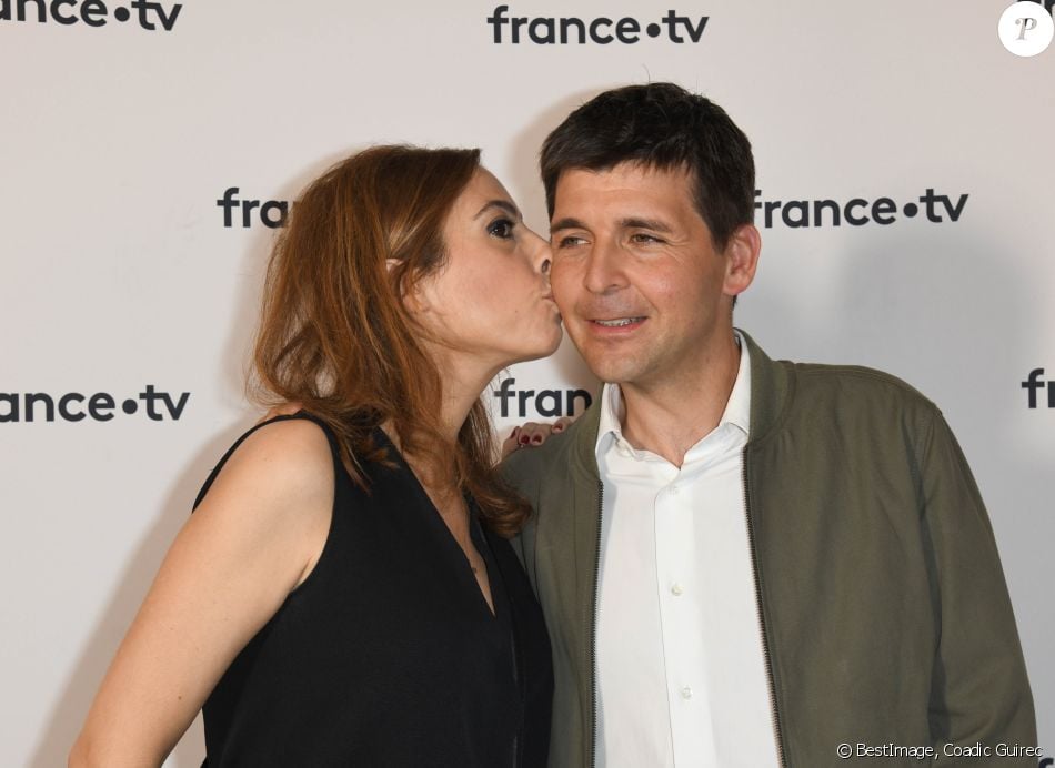 Quelle Est La Compagne De Thomas Sotto Léa Salamé et Thomas Sotto au photocall de la conférence de presse de