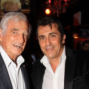 Jean-Paul Belmondo, Albert Kassabi (Bebert du groupe les Forbans) - Michou fête son 88ème anniversaire dans son cabaret avec ses amis à Paris le 18 juin 2019. Son cabaret est reconnu dans le monde entier depuis les années 60. Toute sa carrière, ce célèbre Amiénois a chanté pour nous faire rire. Il sort un best of pour réunir toutes ses chansons. Il s'agit d'un nouveau disque de 23 titres racontant son parcours. © Philippe Baldini/Bestimage