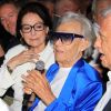 Nana Mouskouri, Michou - Michou fête son 88ème anniversaire dans son cabaret avec ses amis à Paris le 18 juin 2019. Son cabaret est reconnu dans le monde entier depuis les années 60. Toute sa carrière, ce célèbre Amiénois a chanté pour nous faire rire. Il sort un best of pour réunir toutes ses chansons. Il s'agit d'un nouveau disque de 23 titres racontant son parcours. © Philippe Baldini/Bestimage