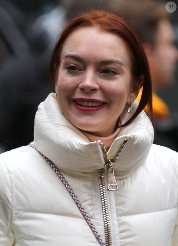 Lindsay Lohan fait une sortie shopping avec des amis à New York le 20 décembre 2018.