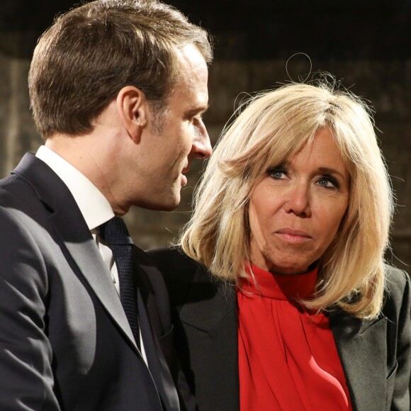 Le président de la république, Emmanuel Macron, la première dame Brigitte Macron, le président italien Sergio Mattarella et Laura Mattarella (la fille du président S.Mattarella) au Château de Chambord dans le cadre des célébrations du 500ème anniversaire de la mort de Léonard de Vinci, Loir-et-Cher, France, le 2 mai 2019.© Stéphane Lemouton / Bestimage