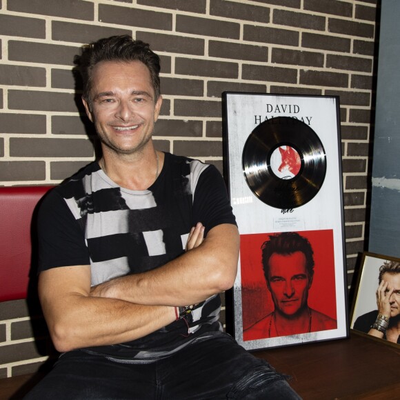 David Hallyday reçoit son disque de platine à la Seine Musicale sur l'île Seguin à Boulogne-Billancourt, le 25 juin 2019. © Pierre Perusseau/Bestimage