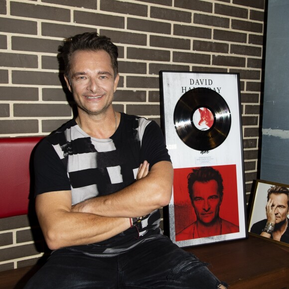 David Hallyday reçoit son disque de platine à la Seine Musicale sur l'île Seguin à Boulogne-Billancourt, le 25 juin 2019. © Pierre Perusseau/Bestimage