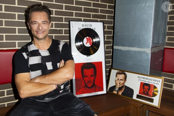 David Hallyday reçoit son disque de platine à la Seine Musicale sur l'île Seguin à Boulogne-Billancourt, le 25 juin 2019. © Pierre Perusseau/Bestimage