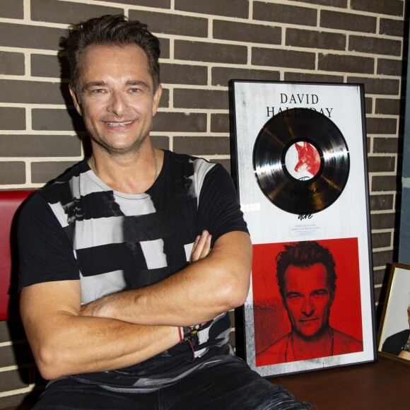 David Hallyday reçoit son disque de platine à la Seine Musicale sur l'île Seguin à Boulogne-Billancourt, le 25 juin 2019. © Pierre Perusseau/Bestimage