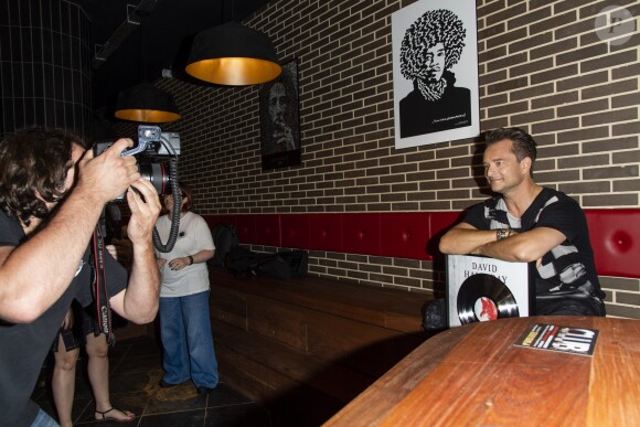 David Hallyday reçoit son disque de platine à la Seine Musicale sur l'île Seguin à Boulogne-Billancourt, le 25 juin 2019. © Pierre Perusseau/Bestimage