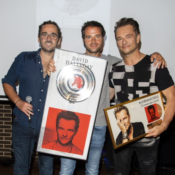 David Hallyday reçoit son disque de platine à la Seine Musicale sur l'île Seguin à Boulogne-Billancourt, le 25 juin 2019. © Pierre Perusseau/Bestimage