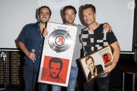 David Hallyday reçoit son disque de platine à la Seine Musicale sur l'île Seguin à Boulogne-Billancourt, le 25 juin 2019. © Pierre Perusseau/Bestimage