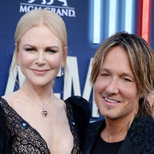 Nicole Kidman et son mari Keith Urban lors de la 54ème cérémonie des Academy of Country Music Awards au MGM Grand Hotel & Casino à Las Vegas, Nevada, Etats-Unis, le 7 avril 2019.