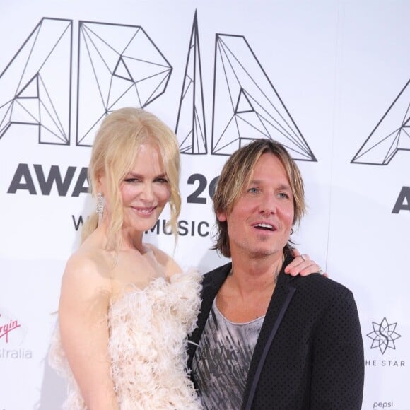 Keith Urban et sa femme Nicole Kidman au photocall des "Aria Awards" à Sydney, le 28 novembre 2018.