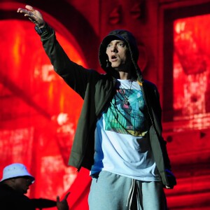 Eminem - Concerts lors du festival Lollapalooza à Chicago, le 1er août 2014.