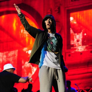 Eminem - Concerts lors du festival Lollapalooza à Chicago, le 1er août 2014.