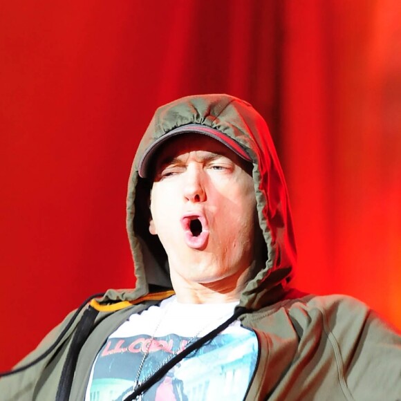 Eminem - Concerts lors du festival Lollapalooza à Chicago, le 1er août 2014.