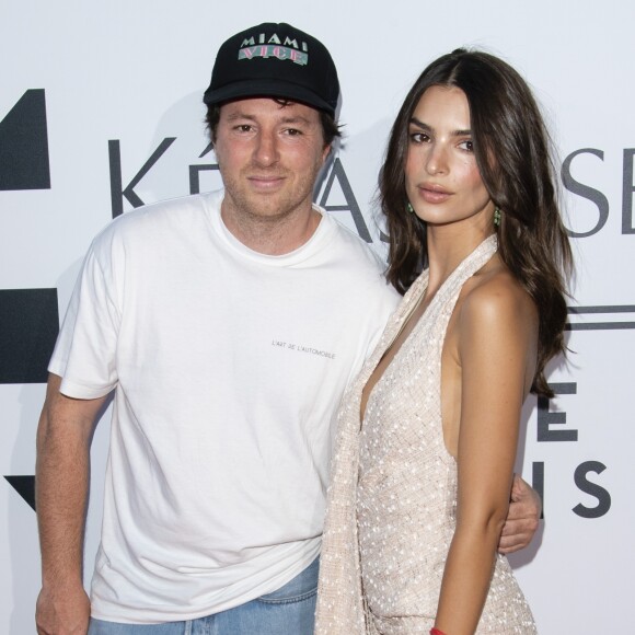 Jean Imbert et Emily Ratajkowski - Soirée Kerastase au port Debilly à Paris le 26 juin 2019. © Pierre Perusseau/Bestimage