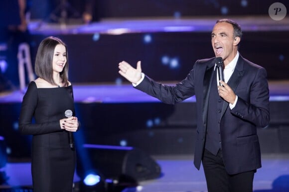 Exclusif  - Marina Kaye et Nikos Aliagas - Enregistrement de l'émission "Michel Berger, 25 ans déjà - L'hommage symphonique" à la Seine Musicale à Boulogne-Billancourt. L'émission sera diffusée le 29 juillet en prime time sur TF1. Le 6 juin 2017 © Cyril Moreau-Veeren Ramsamy / Bestimage