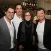 Exclusif - Michel Sarran, Eric Carrière, Mireille Dumas et Francis Ginibre lors du déjeuner de la remise de plaque du prix du jury du Championnat du Monde de Cassoulet 2018 au chef Constant dans son restaurant "Le violon d'Ingres" à Paris, France, le 27 Fevrier 2019. © /Bestimage