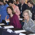 La princesse Hisako Norihito de Takamado, la reine Silvia de Suède, la reine Sofia d'Espagne et la princesse Sofia de Suède étaient réunies le 15 mai 2019 au palais royal à Stockholm pour Dementia Forum X, premier forum consacré à la démence.
