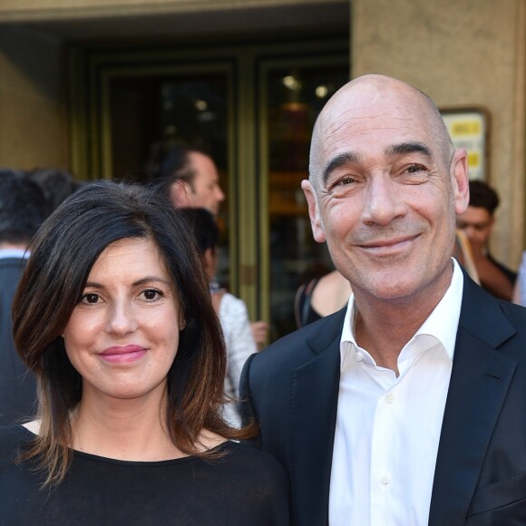 Jean-Marc Barr et sa compagne Stella di Tocco - 25e gala "Musique contre l'oubli" donné au profit d'Amnesty International au théâtre des Champs-Elysées à Paris le 2 juillet 2019. © Giancarlo Gorassini/Bestimage