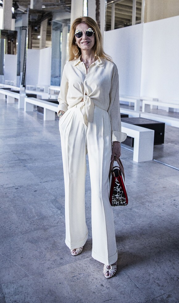 Cyrielle Clair assiste au défilé de mode Haute-Couture automne-hiver 2019/2020 "Georges Chakra" au Palais de Tokyo à Paris. Le 1er juillet 2019