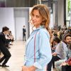 Malika Ménard assiste au défilé de mode Haute-Couture automne-hiver 2019/2020 "Georges Chakra" au Palais de Tokyo à Paris. Le 1er juillet 2019.