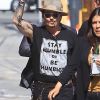 Johnny Depp et J. Perry arrivent à l'émission Jimmy Kimmel Live!' au El Capitan Entertainment Centre à Hollywood, le 12 juin 2019