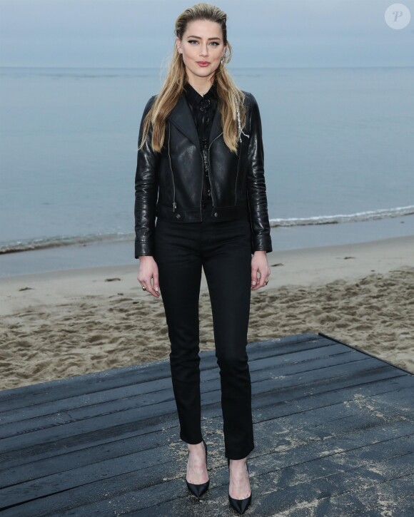 Amber Heard - Photocall - Saint Laurent présente sa collection homme printemps-été 2020 à Malibu le 6 juin 2019.