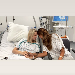 Jade Lagardère hospitalisée pour un calcul rénal, le 3 juillet 2019.