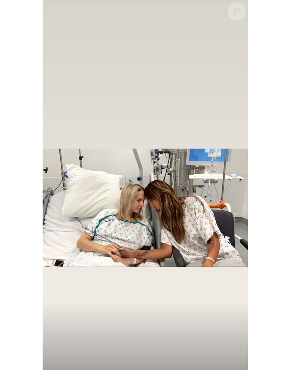 Jade Lagardère hospitalisée pour un calcul rénal, le 3 juillet 2019.