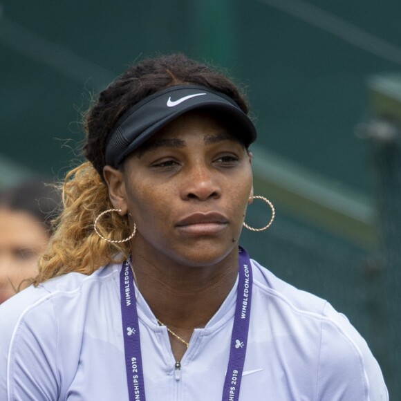 Serena Williams lors du tournoi de Wimbledon 2019 à Londres, Royaume Uni, le 3 juillet 2019.  Wimbledon Tennis Championships at the All England Lawn Tennis and Croquet Club in London, UK on July 3, 2019.03/07/2019 - Londres