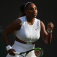 Meghan Markle, duchesse de Sussex, assiste au match "Serena Williams vs Kaja Juvan (2/6 - 6/2 - 6/4)" au Tournoi de Wimbledon 2019, le 4 juillet 2019.