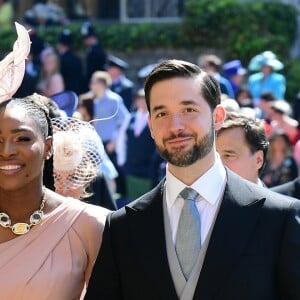 Serena Williams et Alexis Ohanian - Les invités arrivent à la chapelle St. George pour le mariage du prince Harry et de Meghan Markle au château de Windsor, Royaume Uni, le 19 mai 2018.