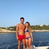 Enzo Zidane et sa compagne Karen Gonçalves à Ibiza. Instagram, le 6 juillet 2019.