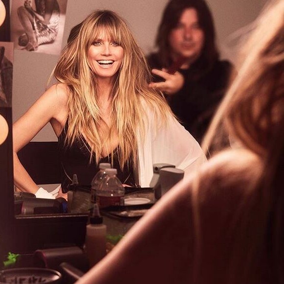 Heidi Klum en shooting pour la nouvelle campagne de Heidi Klum Intimates.