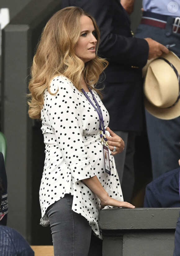Kim Sears à Wimbledon le 9 juillet 2019.