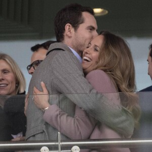 Andy Murray et sa femme Kim Sears au festival Cheltenham 2019 à l'hippodrome de Cheltenham, Royaume Uni, le 13 mars 2019.