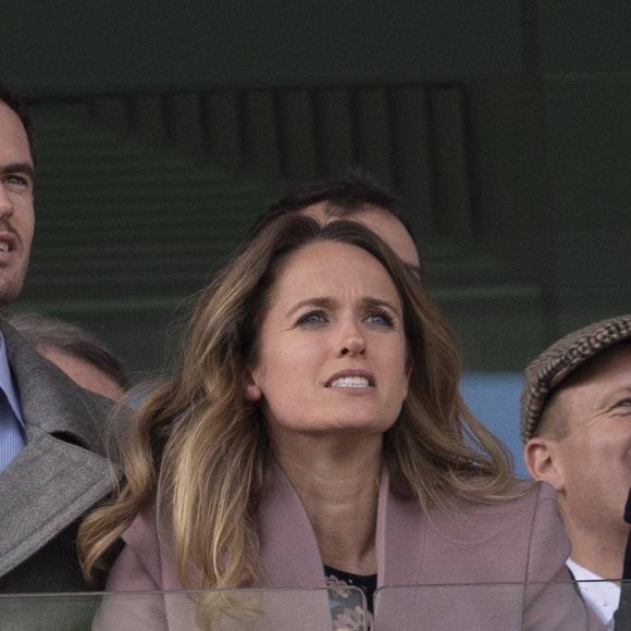 Andy Murray et sa femme Kim Sears au festival Cheltenham 2019 à l'hippodrome de Cheltenham, Royaume Uni, le 13 mars 2019.