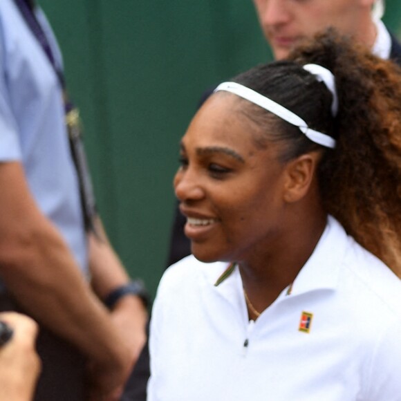 Serena Williams et Andy Murray lors de leur match contre Raquel Kops-Jones et Fabrice Martin à Wimbledon le 9 juillet 2019.