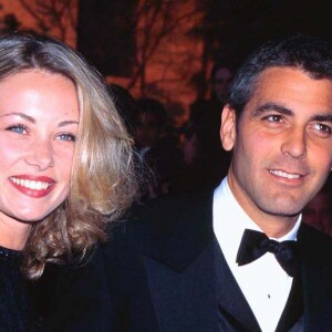 George Clooney et Celine Balitran le 24 février 1997.