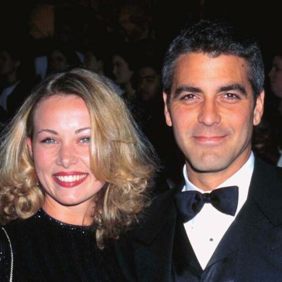 George Clooney et Celine Balitran le 24 février 1997.