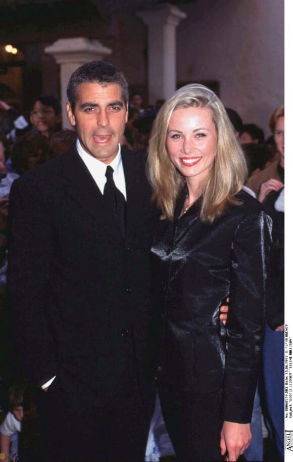 George Clooney et Celine Balitran à Sidney le 13 juin 1997.