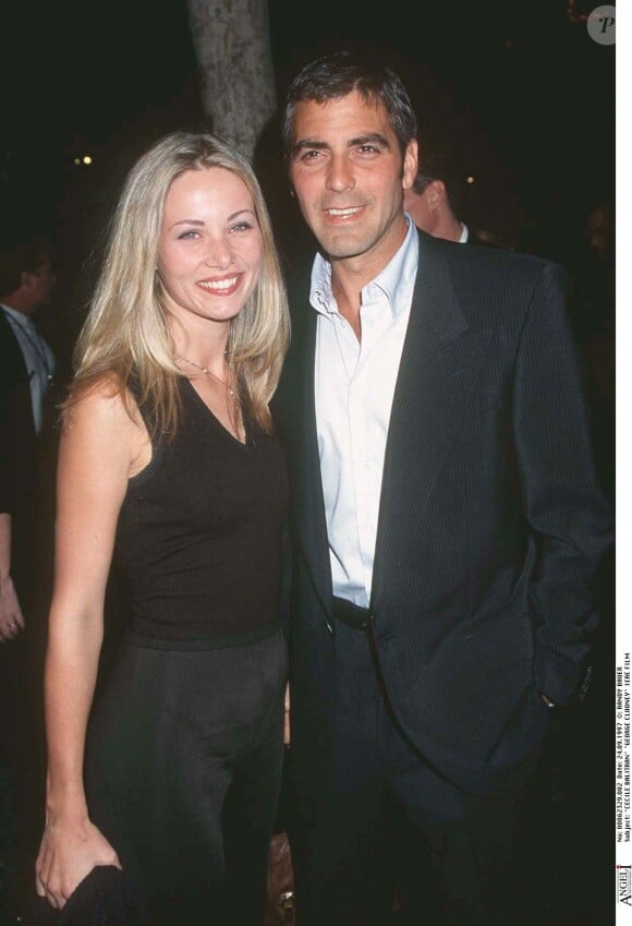 George Clooney et Celine Balitran à Los Angeles le 24 septembre 1997.