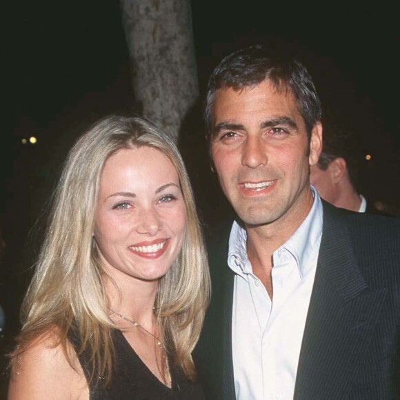 George Clooney et Celine Balitran à Los Angeles le 24 septembre 1997.