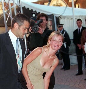 George Clooney et Celine Balitran à Deauville (1998).