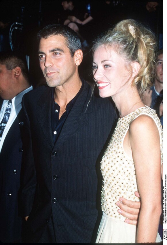 George Clooney et Celine Balitran à New York (1999).